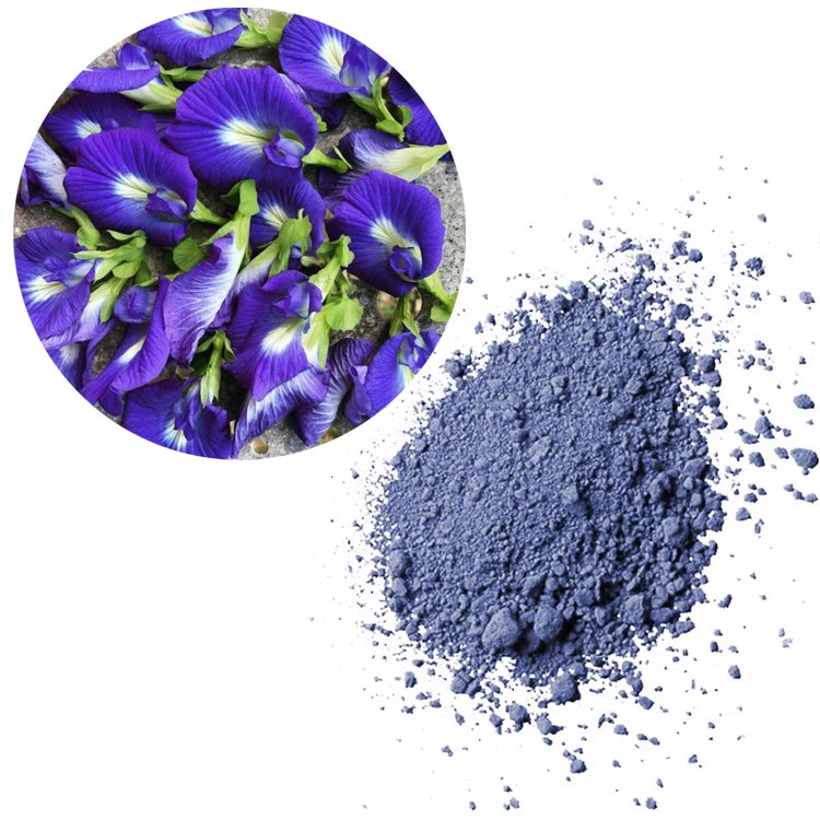 Butterfly Pea Flower Powder – Natural Blue Colorant (E163) for Functional Drinks, Desserts & Clean-Label Food Applications | Halal Certified | Bulk OEM Supply