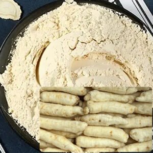 White Ginseng Pure Powder, high-quality Panax ginseng root powder, natural herbal ingredient for energy, immunity, and wellness