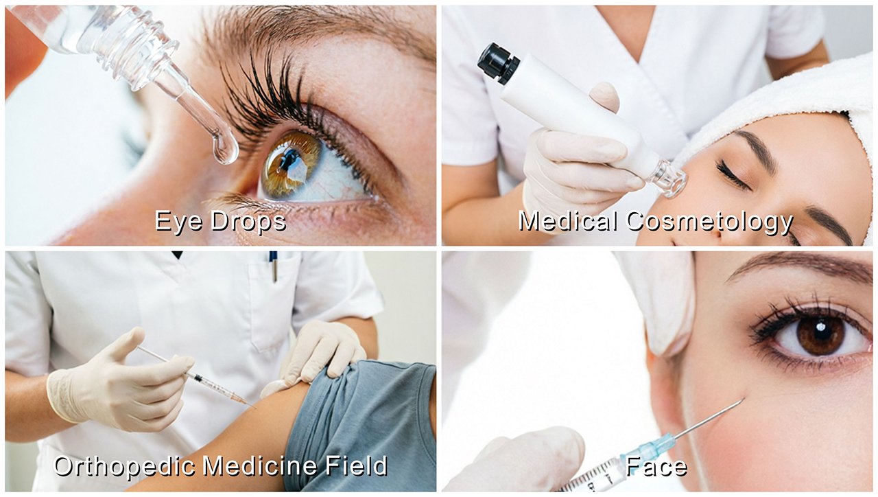 Comprehensive hyaluronic acid filler solutions including crosslinked hyaluronic acid gel, powder, dermal filler raw materials, and OEM formulation services